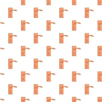Repeating door handle pattern creating a seamless background Illustration