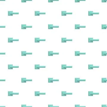 Repeating door handle pattern for home decor Illustration