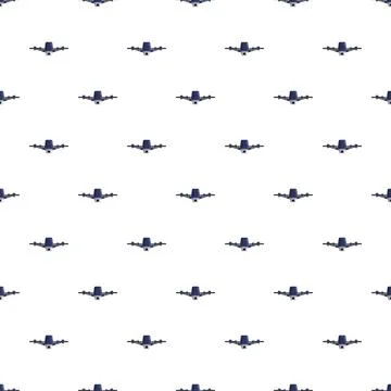 Repeating drone pattern forming a seamless background Stock Illustration
