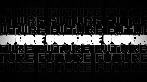 Repeating Echo Text Kinetic Typography Motion Loop Stock Footage 334593941