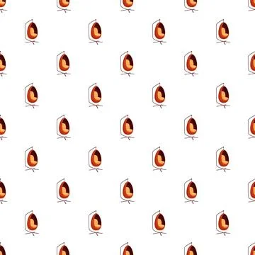 Repeating egg chair pattern for modern decor background イラスト素材