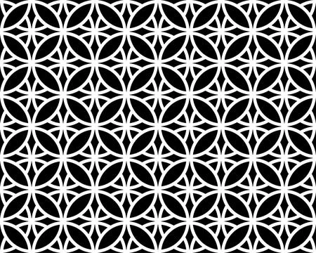 Repeating elements of stylish ornament, seamless pattern Stock Illustration