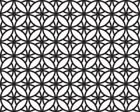 Repeating elements of stylish ornament, seamless pattern Illustrazione stock