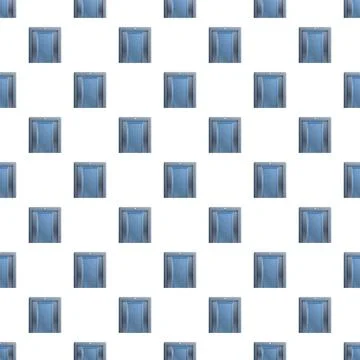 Repeating elevator door pattern creating a seamless background Illustrazione stock