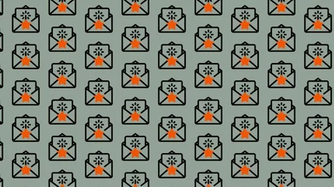Repeating Email and Gear Icon Pattern Background. Stock Footage 325389427