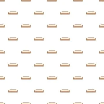 Repeating empty flat tray container pattern background 스톡 일러스트