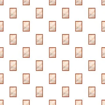 Repeating empty picture frames creating a seamless pattern Illustrazione stock
