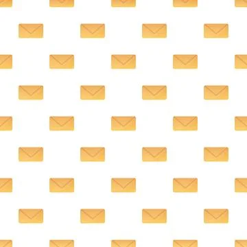 Repeating envelope pattern forming seamless communication background Stockillustratie