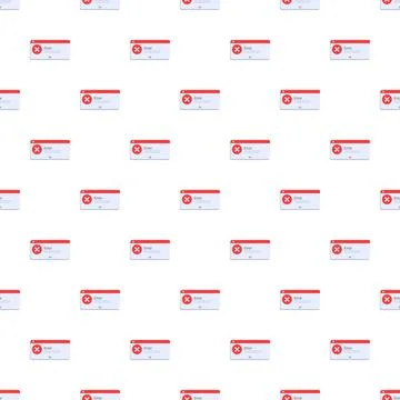 Repeating error message pattern signaling system failure 스톡 일러스트