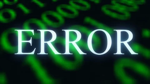 Repeating fatal error message running down a computer Stock Footage 96068253