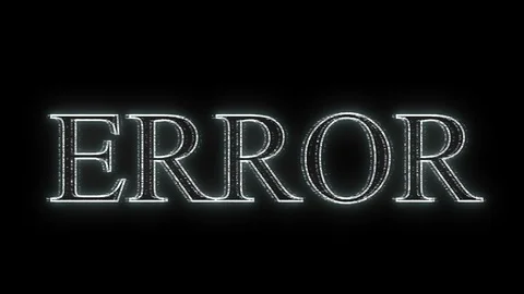 Repeating fatal error message running down a computer scre Video stock 96580901