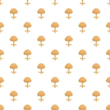 Repeating female gender symbol pattern seamless background 스톡 일러스트