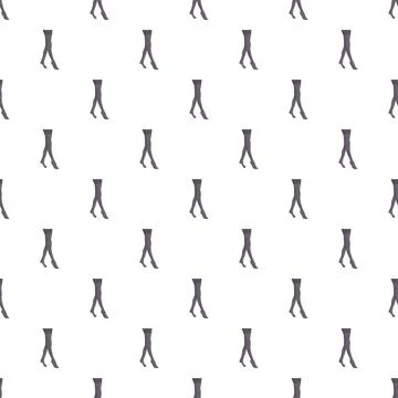 Repeating female legs seamless pattern in hosiery Stock Illustration