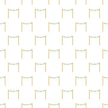 Repeating festive bunting pattern for celebration background Stockillustratie