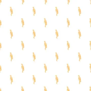 Repeating figure pattern on white background Stockillustratie