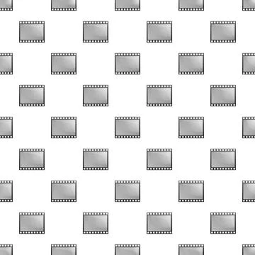 Repeating film frames creating a seamless movie background pattern Stockillustratie