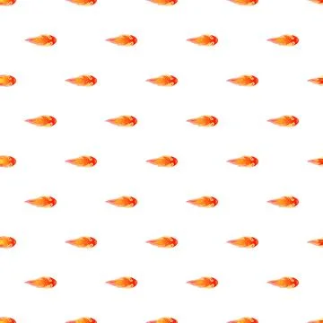 Repeating fire flames creating dynamic seamless pattern Stock Illustration