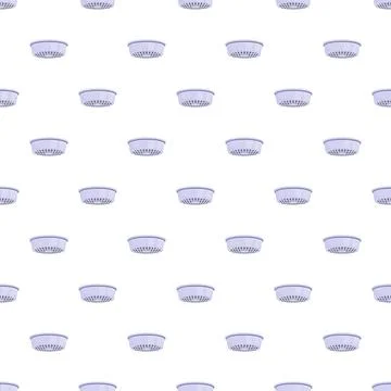 Repeating fire smoke detectors providing security pattern Illustrazione stock