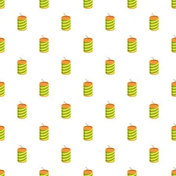 Repeating firecrackers pattern celebrating holidays and events Illustration