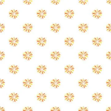 Repeating firework explosion abstract seamless pattern Illustrazione stock