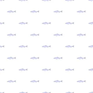 Repeating fish pattern creating a seamless background Illustrazione stock