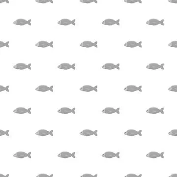 Repeating fish pattern creating a seamless aquatic background Stock Illustration