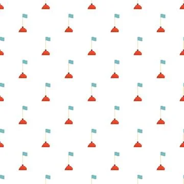 Repeating flag icon pattern achieving success and goals イラスト素材