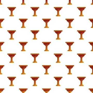 Repeating flat cocktail glass pattern background illustration Stock Illustration