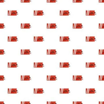Repeating flight recorder black box airplane pattern Stock Illustration