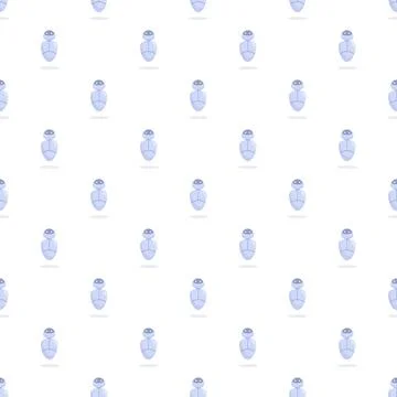 Repeating floating robot icons forming digital pattern 스톡 일러스트