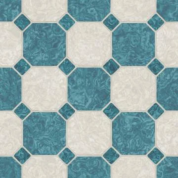 Repeating floor ceramic mosaic pattern Stock Illustration