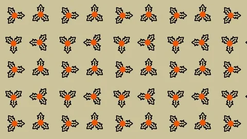 Repeating Floral Pattern Animation with Subtle Movement and Color. Stock Footage 325381676