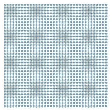 Repeating floral star tile pattern with blue and orange symmetrical motif d.. Illustrazione stock