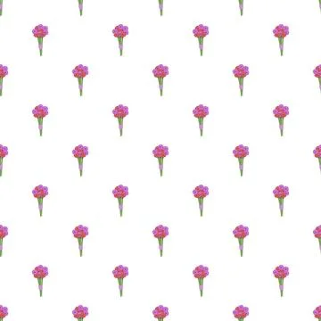 Repeating flower bouquets forming a seamless pattern 스톡 일러스트