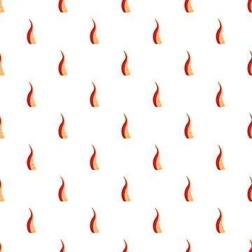 Repeating flowing red and orange abstract flame pattern 스톡 일러스트