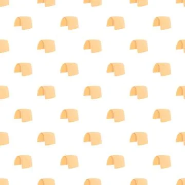 Repeating folded pastry dough pattern on white background Stock Illustration