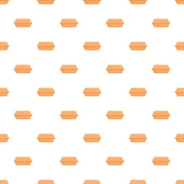 Repeating food delivery boxes creating a background texture Stock Illustration