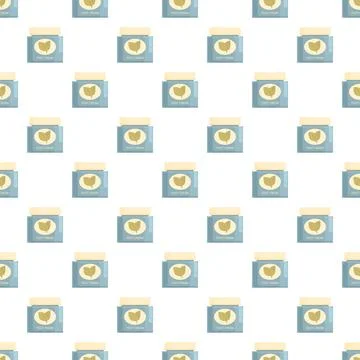 Repeating foot cream jars pattern for skincare and beauty 스톡 일러스트