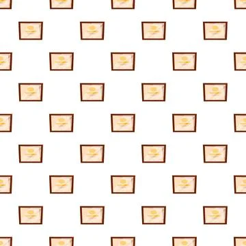 Repeating framed diplomas pattern symbolizing achievement background Stock Illustration