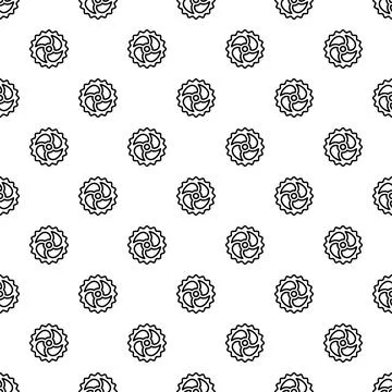 Repeating gear cogwheel pattern seamless background design 库存插图