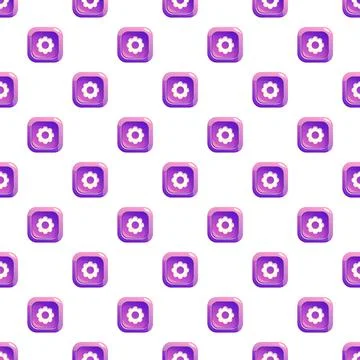 Repeating gear icon pattern for user interface settings イラスト素材