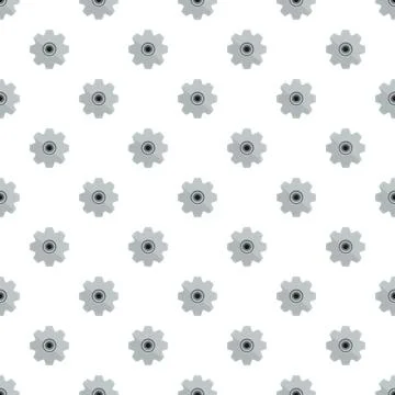 Repeating gears forming a technical and mechanical background イラスト素材