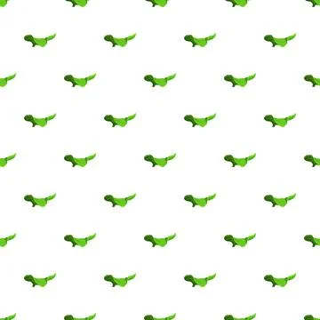 Repeating gecko shape forming seamless green pattern Illustrazione stock