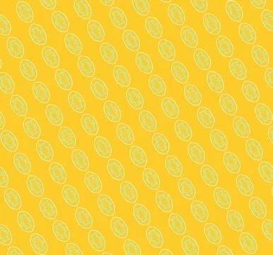 Repeating geometric background in dandelion, ivory, pale clover, grass gree.. Stock Illustration