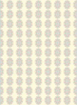 Repeating geometric background in rainbow warm horizon tones with cream puff, cr Stock Illustration