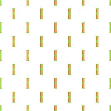 Repeating geometric green and red element pattern background Stock Illustration