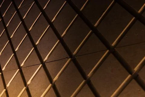 Repeating geometric pattern on an architectural wall Stock Photos