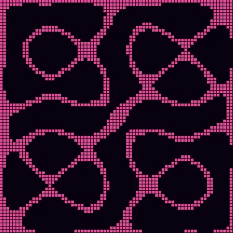 Repeating geometric pattern wallpaper background design texture seamless tili Stock Footage 342524484