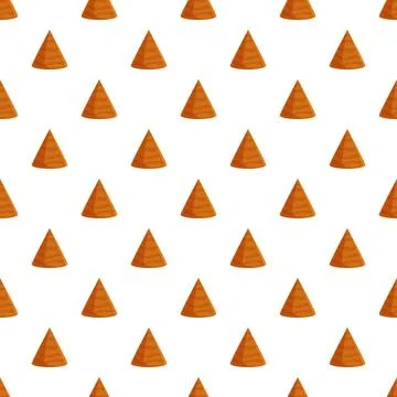 Repeating geometric pyramid pattern on white background Stock Illustration
