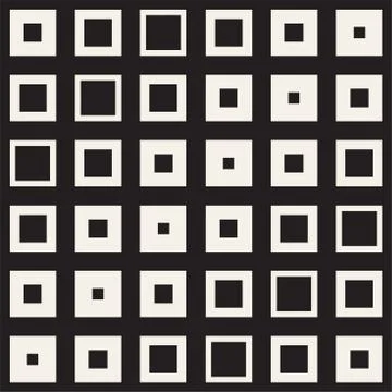 Repeating Geometric Rectangle Tiles. Vector Seamless Pattern. 스톡 일러스트